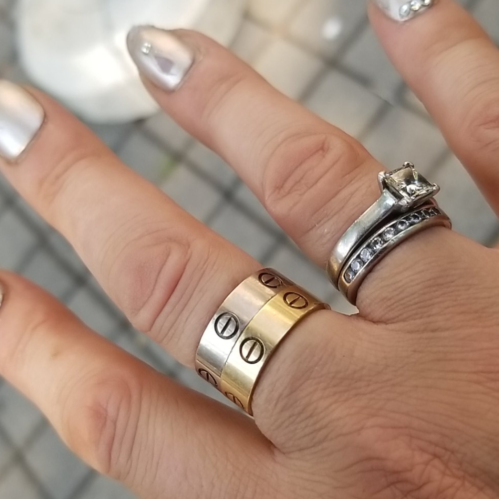 HOSTPICK!!! CARTIER WHITE GOLD LOVE RING - Picture 10 of 12